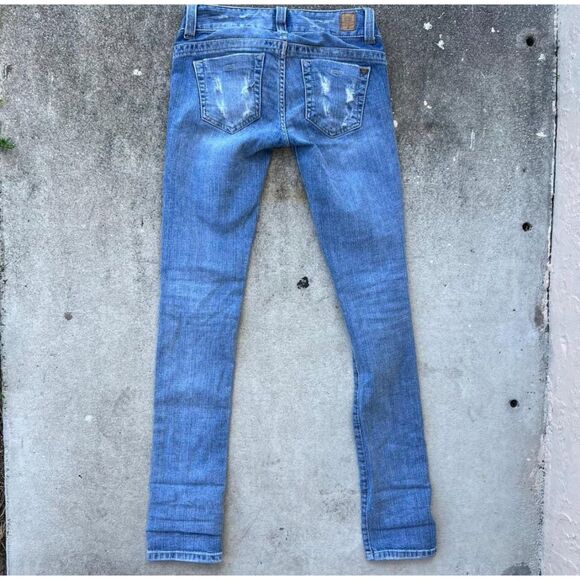 Vintage Y2K Women’s Guess Daredevil distressed Skinny jeans size 23 - Picture 8 of 8